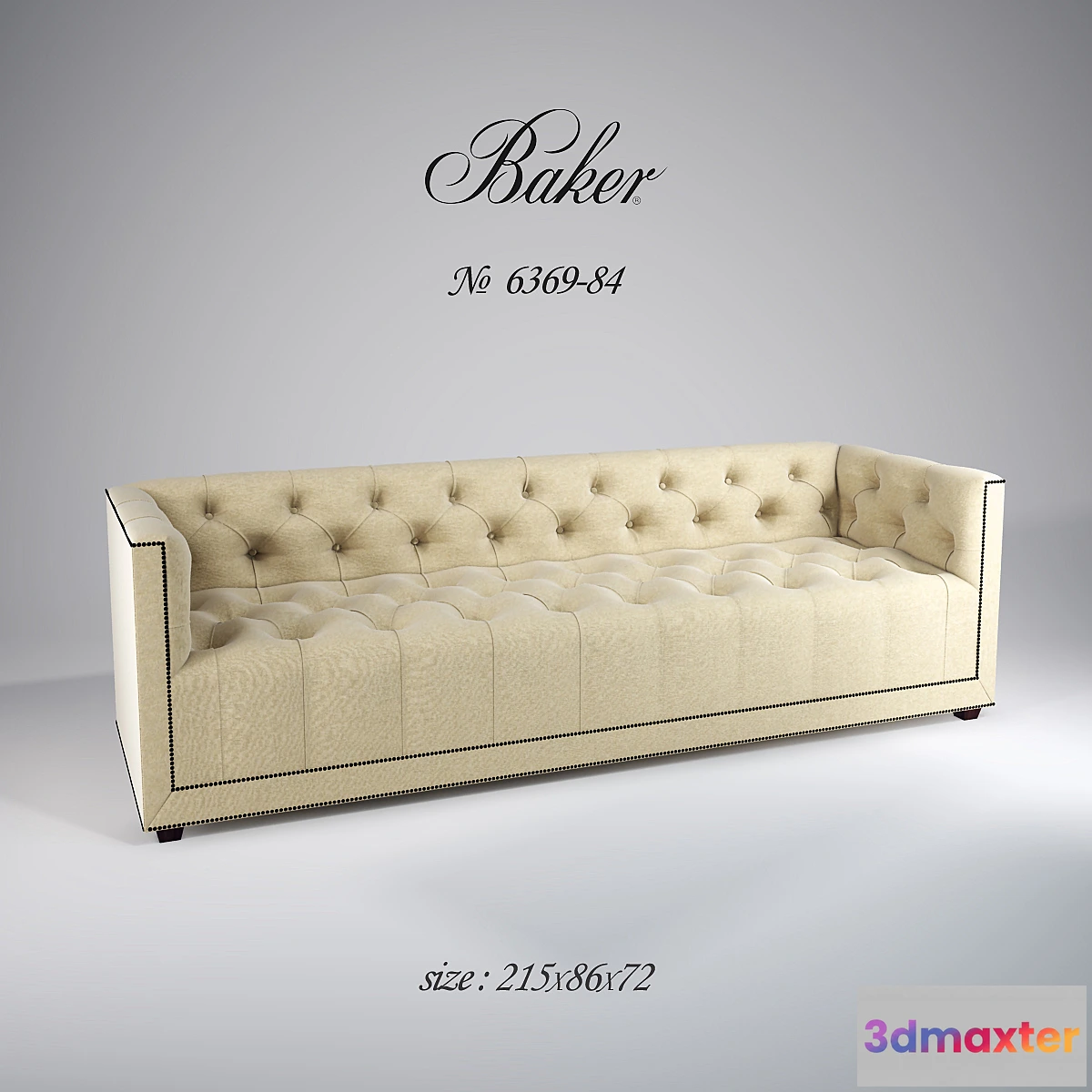 1273778 - Baker 6369-84 3D Max