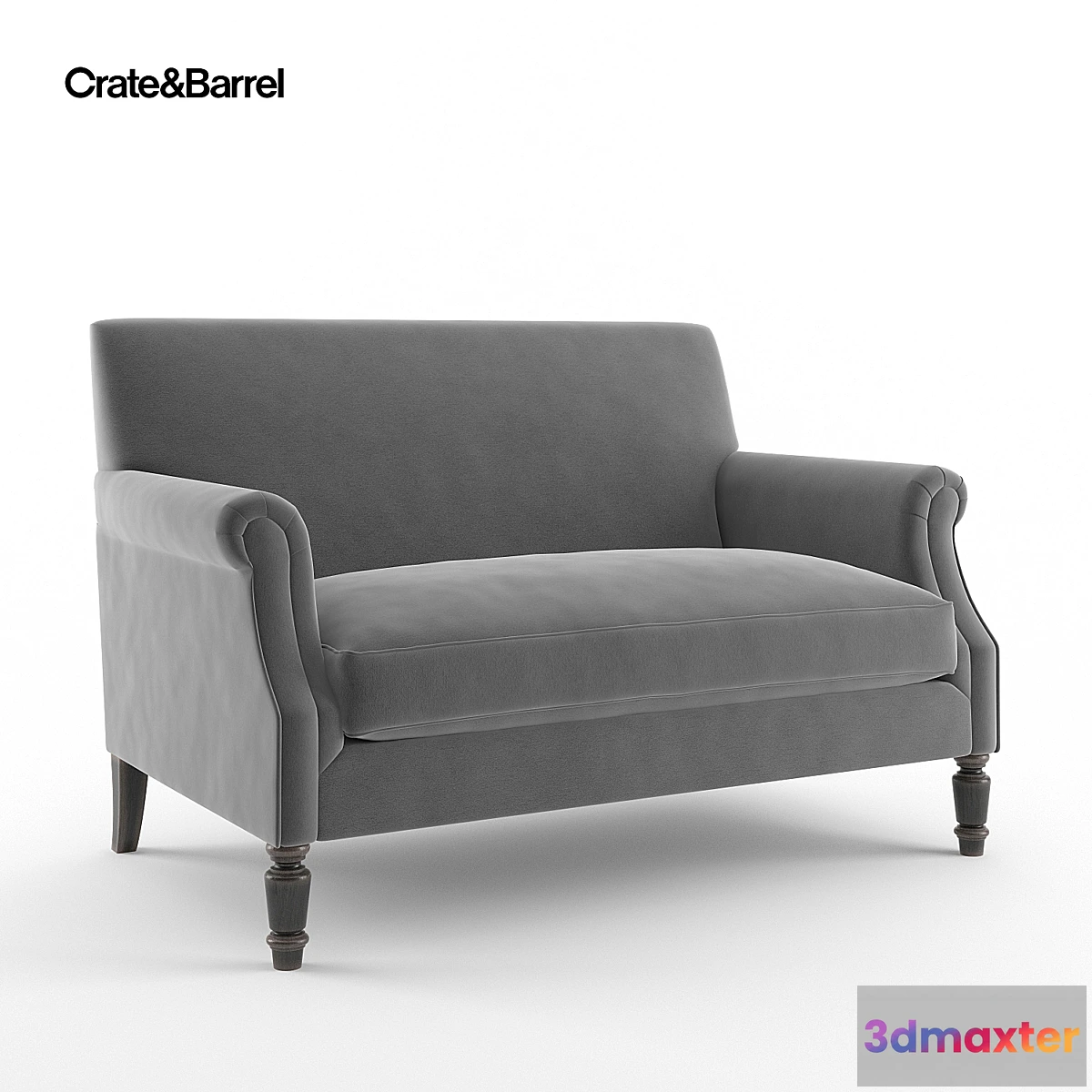 1276224 - Crate & Barrel _ Suffolk Settee 3D Max