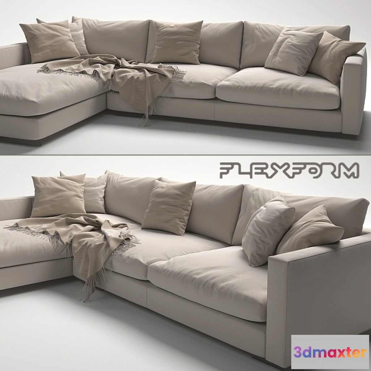 1276948 - Flexform Magnum Sofa 3D Max