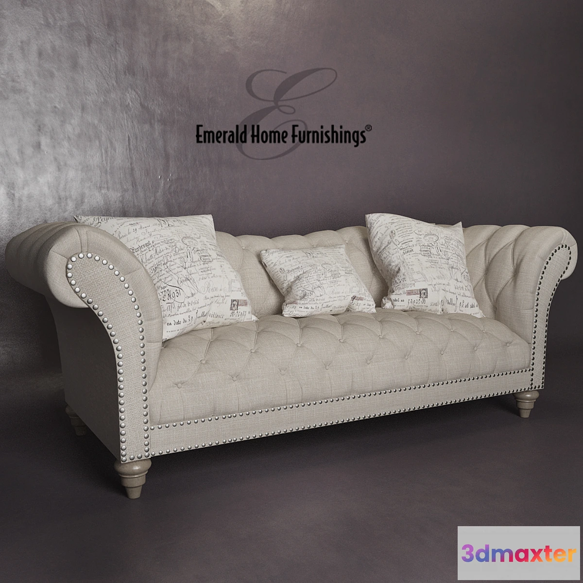 1277432 - Hutton Sofa by Emerald Home Furnishings 3D Max
