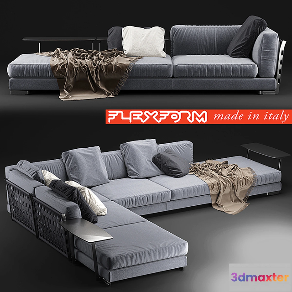 1277564 - 09 Cestone sofa Flexform 3D Max