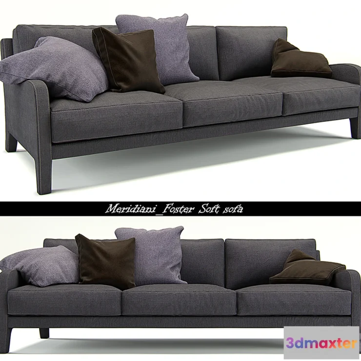 1279316 - Meridiani_Foster Soft sofa 3D Max