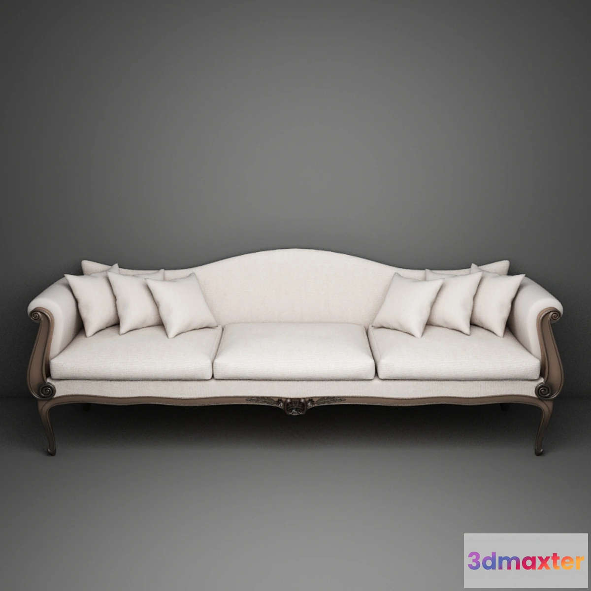 1280230 - Classic Shallow 3 seat 3D Max