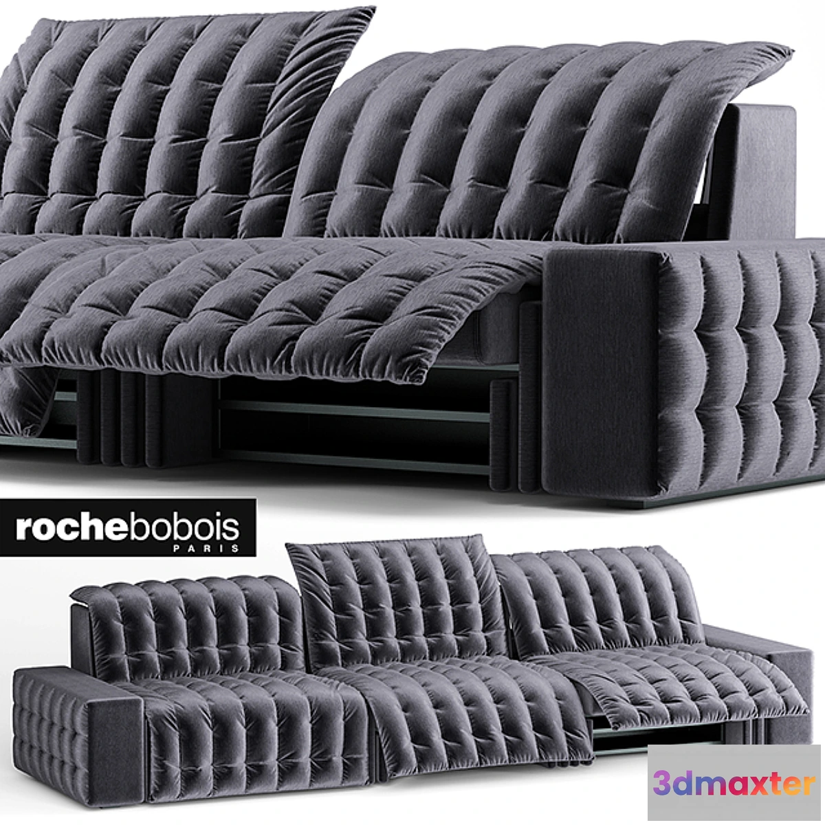 1280772 - INTERVIEW LARGE sofa 3-SEAT SOFA Roche Bobois 3D Max