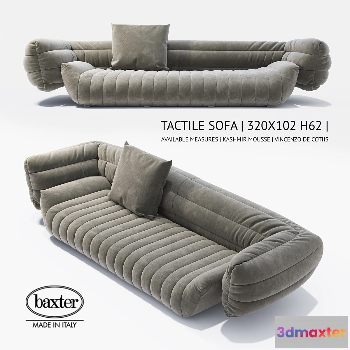 1281082 - Sofa Baxter Tactile 3D Max