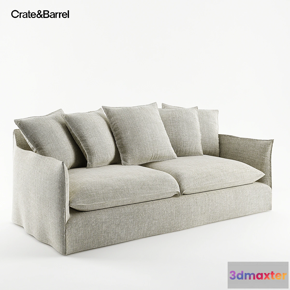 1282606 - Crate & Barrel Sofa - No.2 3D Max