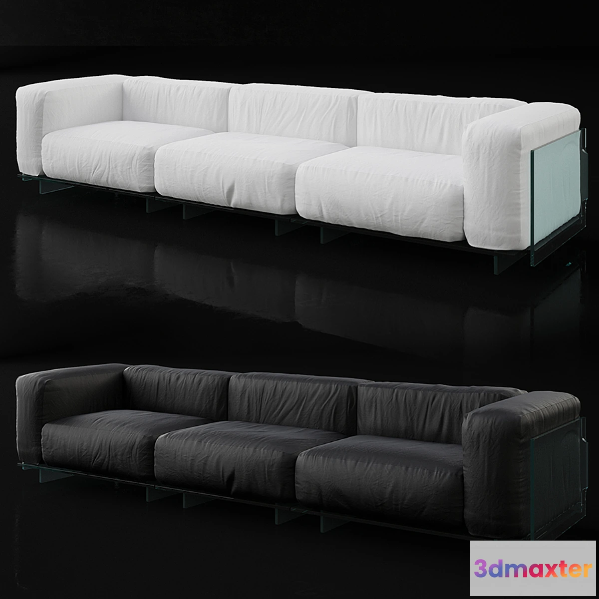 1282934 - Glas Italia Crystal Lounge sofa - No.2 3D Max