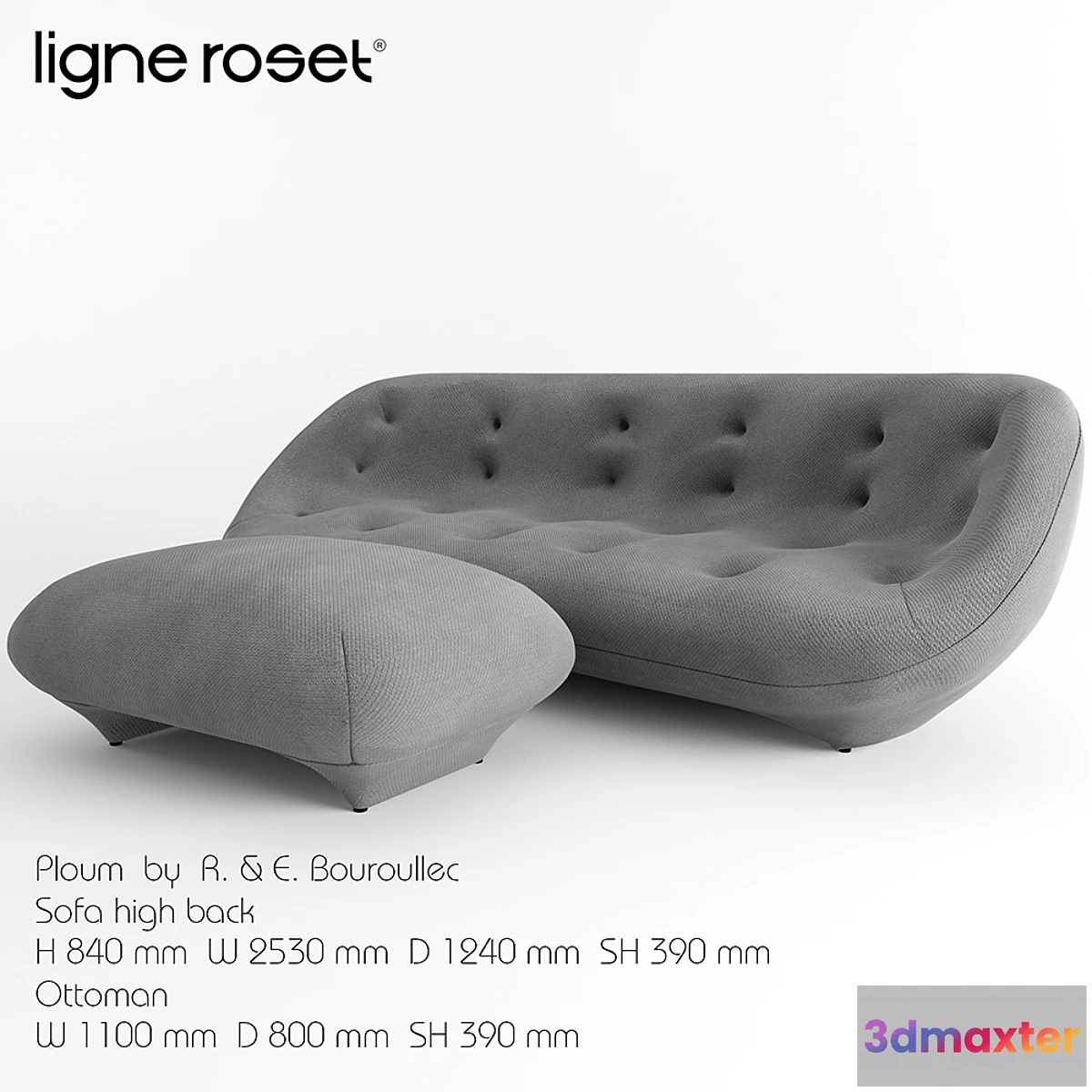 1284248 - Ploum Ligne Roset 3D Max