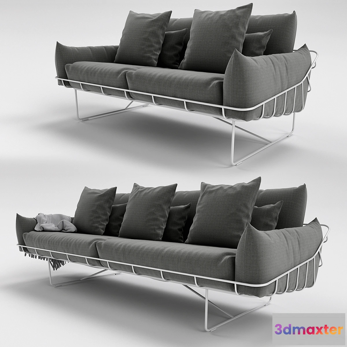 1285066 - Wireframe Sofa 3D Max