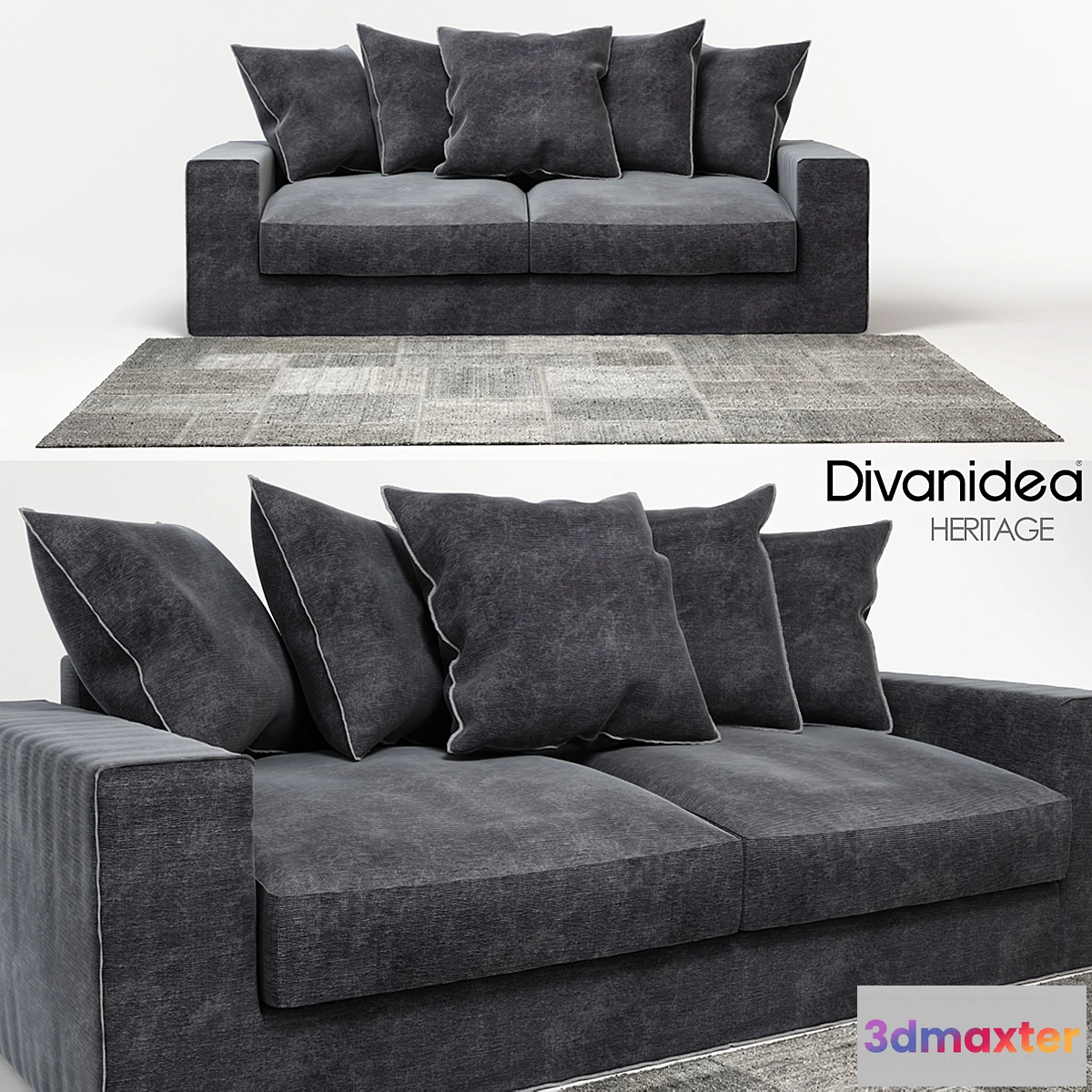 1285374 - Sofa Divanidea HERITAGE 3D Max