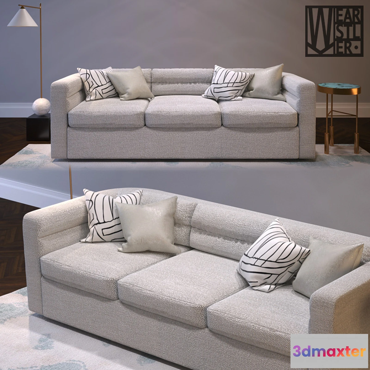 1286688 - Sofa Melrose by Kelly Wearstler 3D Max
