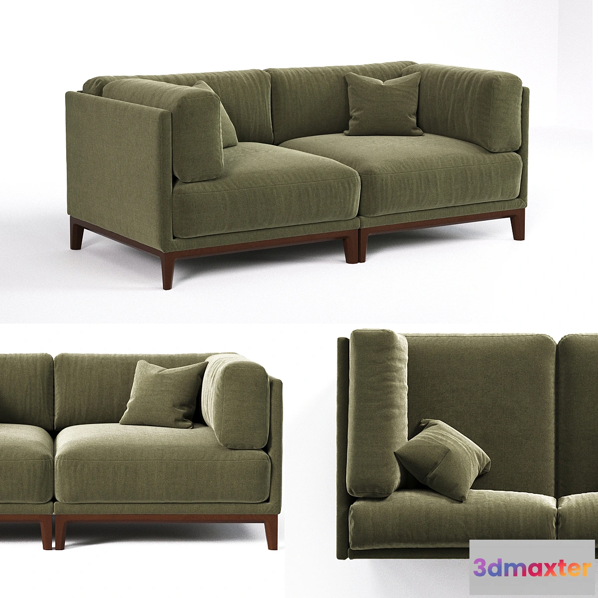 1287782 - Corner sofa module CASE 940×940 (art.905) 3D Max