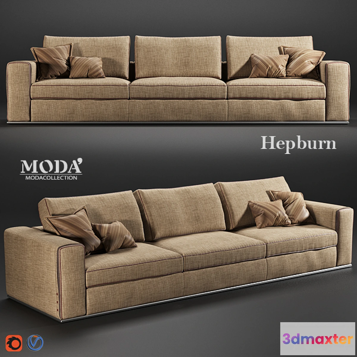 1287884 - MODA Hepburn sofa - No.2 3D Max