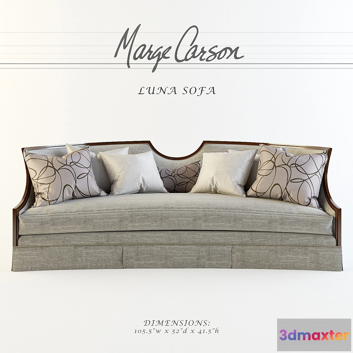 1288300 - Marge Carson_Luna Sofa 3D Max