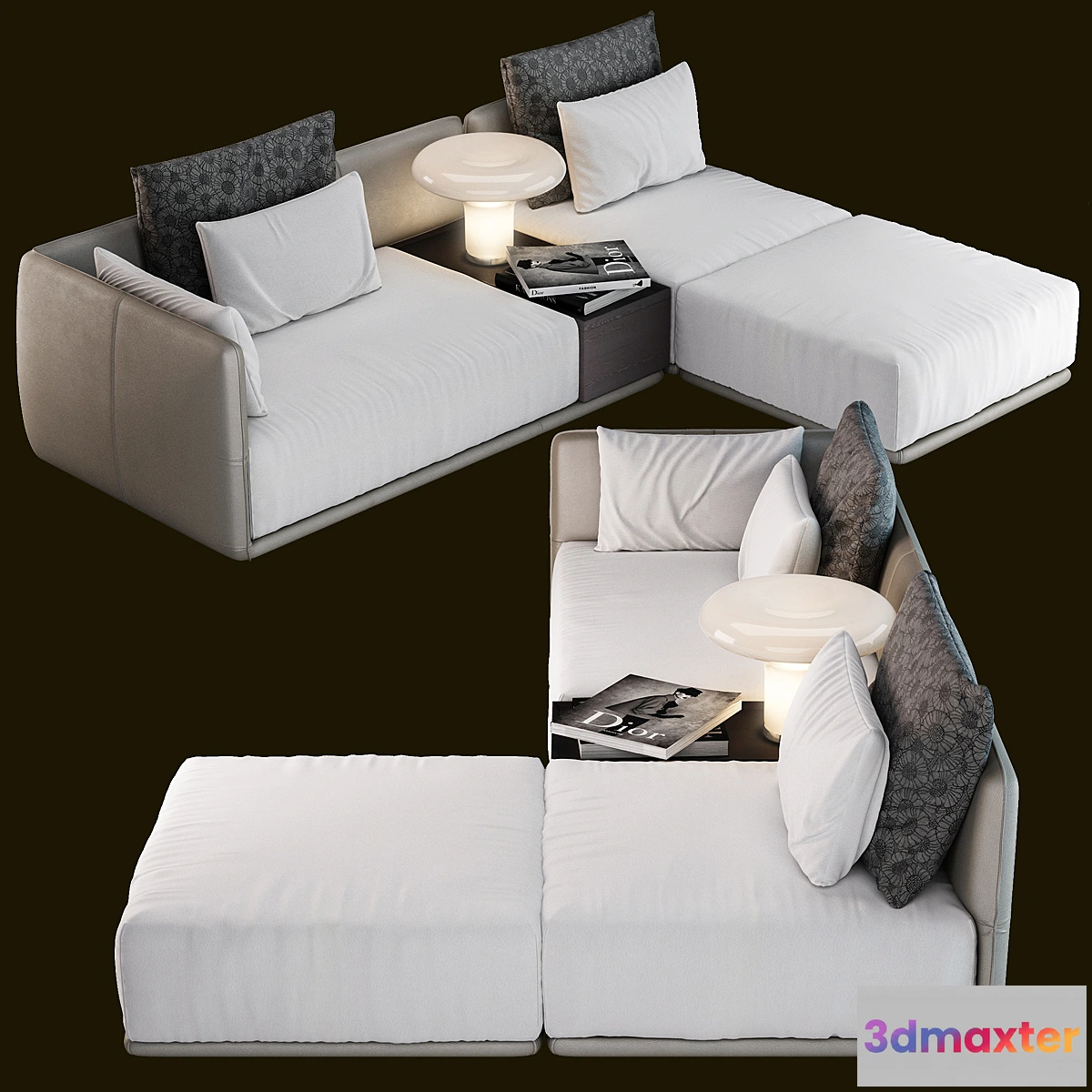 1288560 - Camerich LA Elan Sectional 3D Max