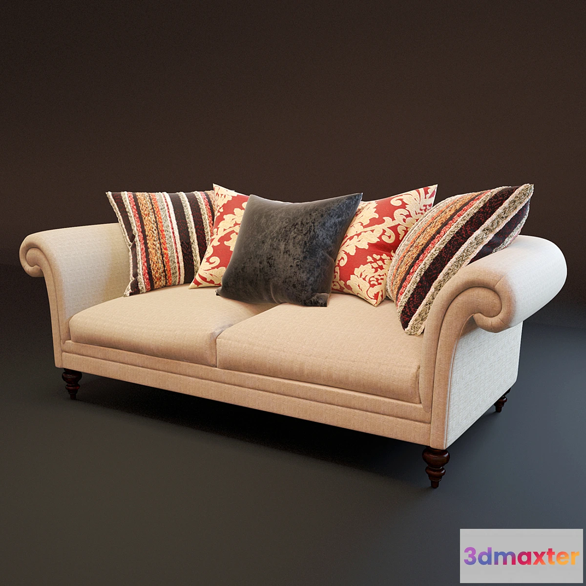 1288976 - Sofa in Mediterranean style 3D Max