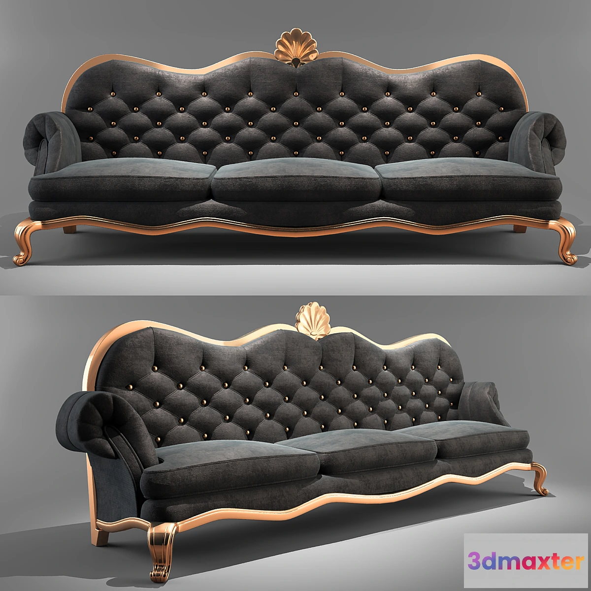 1289298 - Triple sofas 3D Max