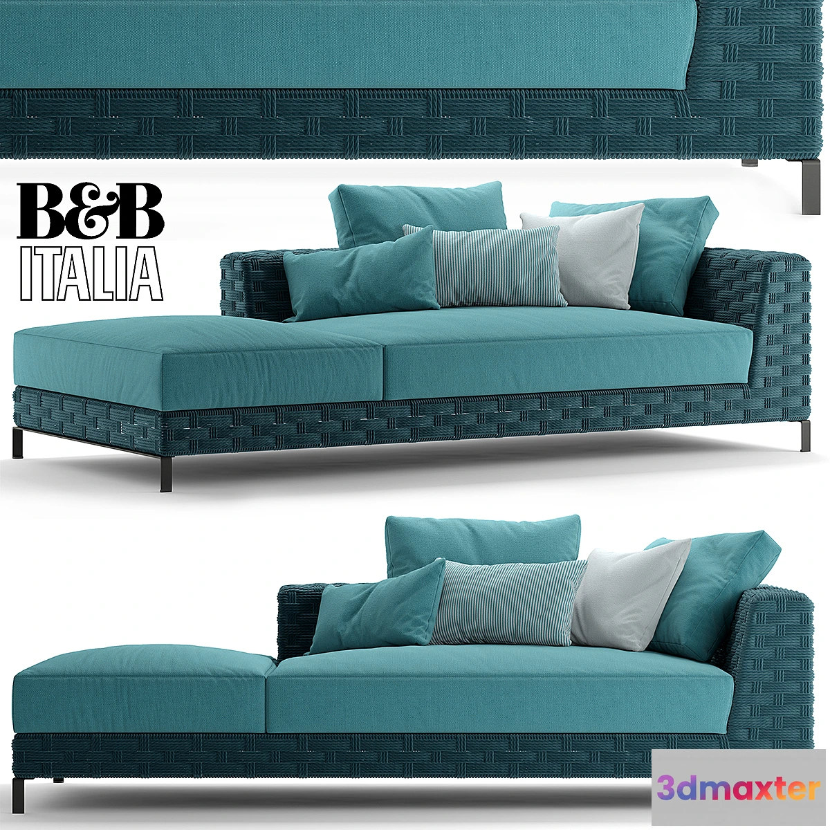 1289498 - Sofa bebitalia Ray Outdoor Natural 3D Max