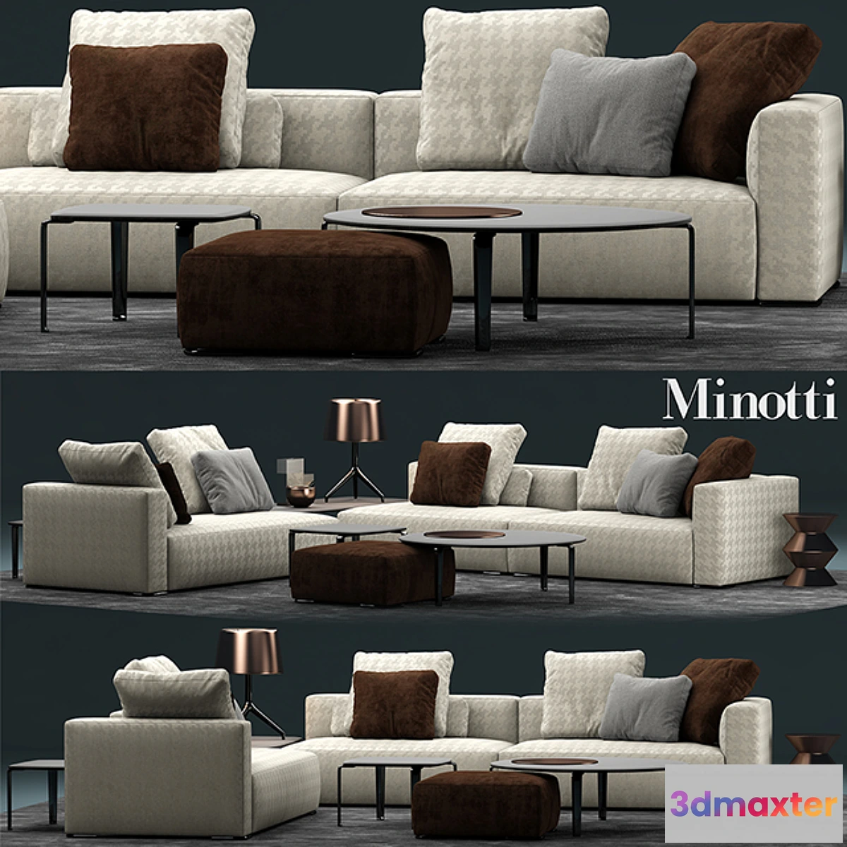 1289642 - Sofa minotti donovan 3D Max