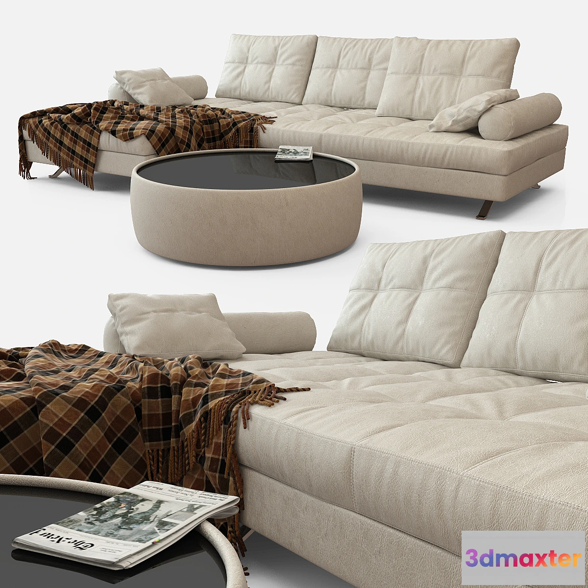 1290701 - Sofa Madison from Relotti m01-1 3D Max