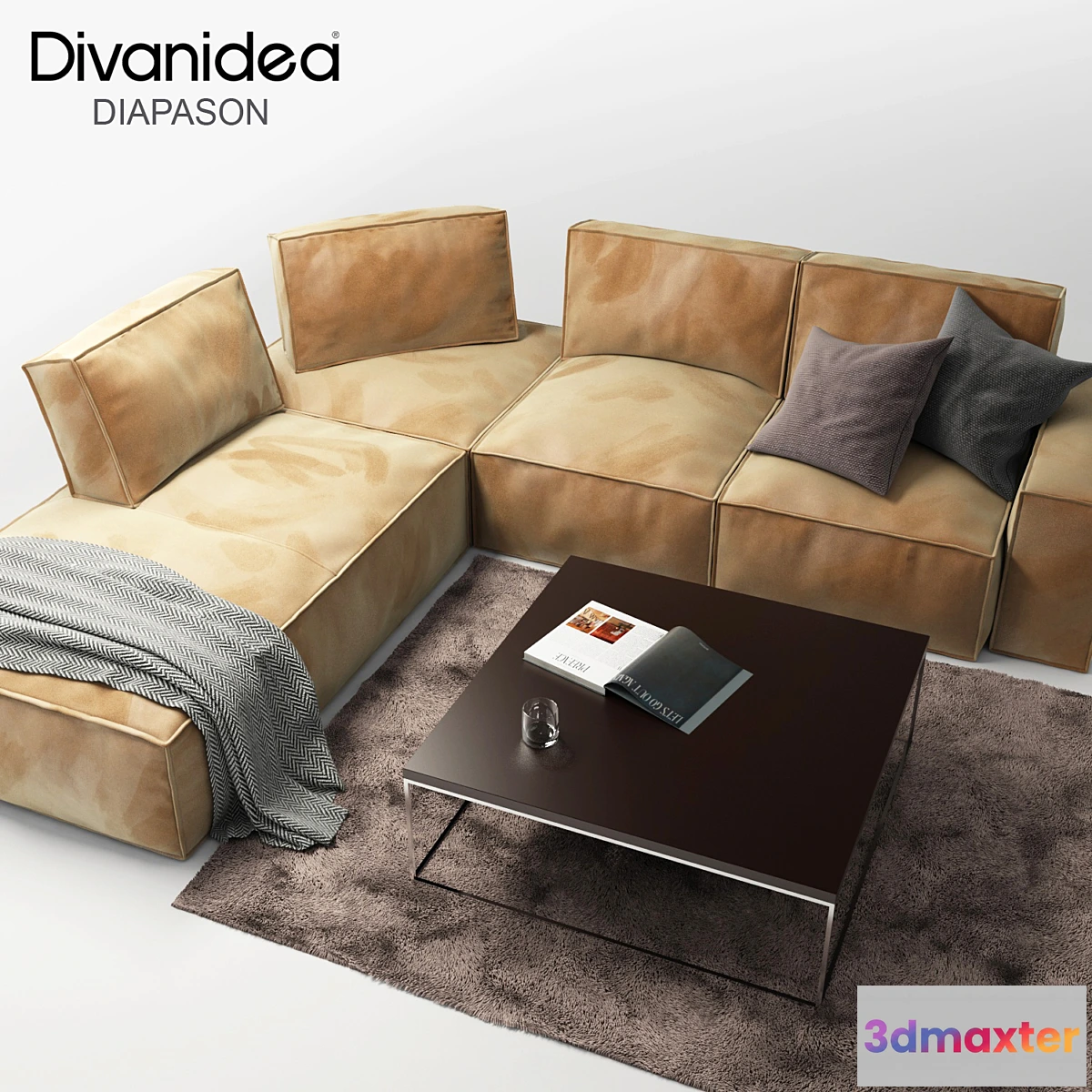 1291337 - Sofa Divanidea Diapason 3D Max