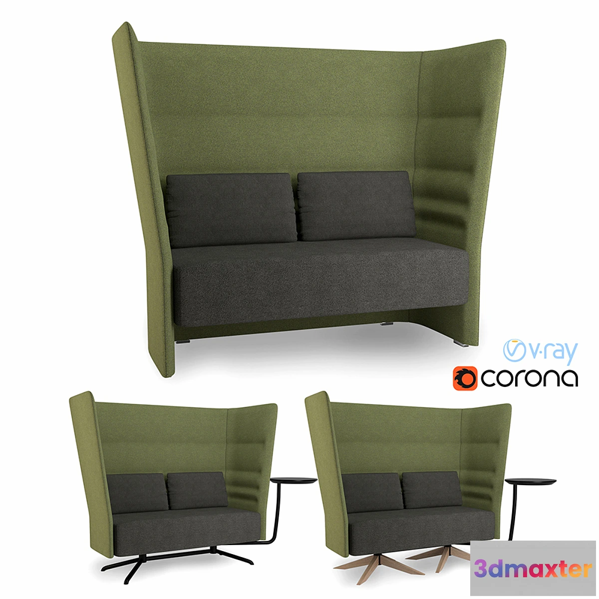 1291669 - Sitland Cell128 high-back sofa 3D Max