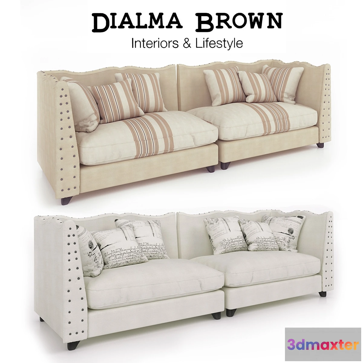 1291731 - Sofa Dialma Brown (in two colors) 3D Max