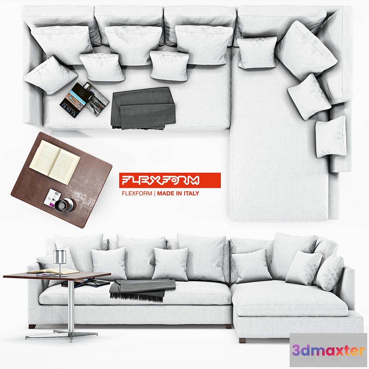 1292051 - Flexform VICTOR LARGE 3D Max