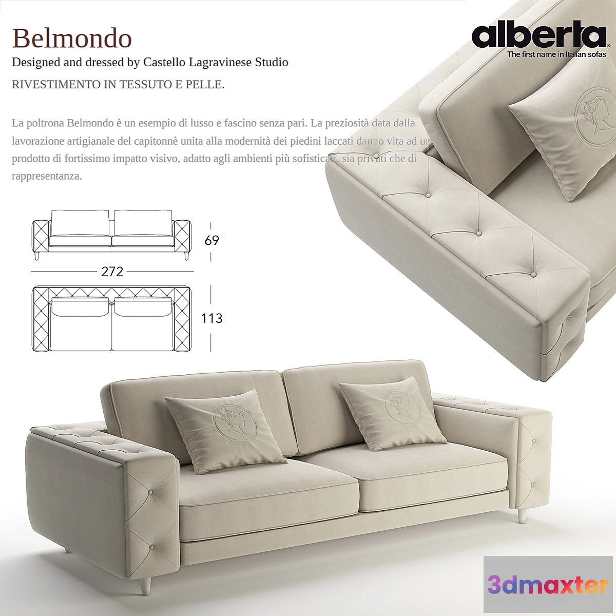 1292073 - Alberta  Belmondo Sofa 3D Max
