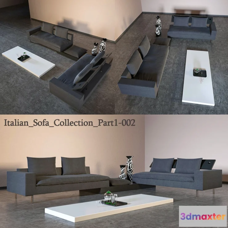 1292123 - Italian Sectional Sofa Collection Part1 3D Max