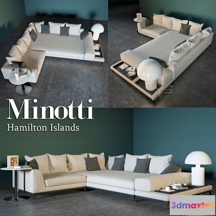 1292133 - Hamilton Islands by Minotti - sofas 3D Max