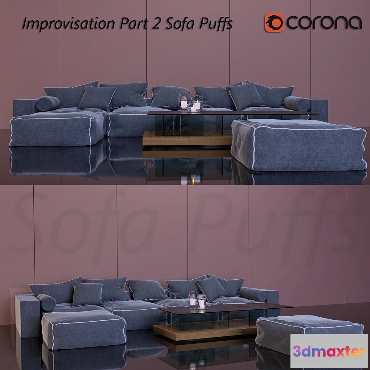 1292157 - Sofa Puffs 3D Max