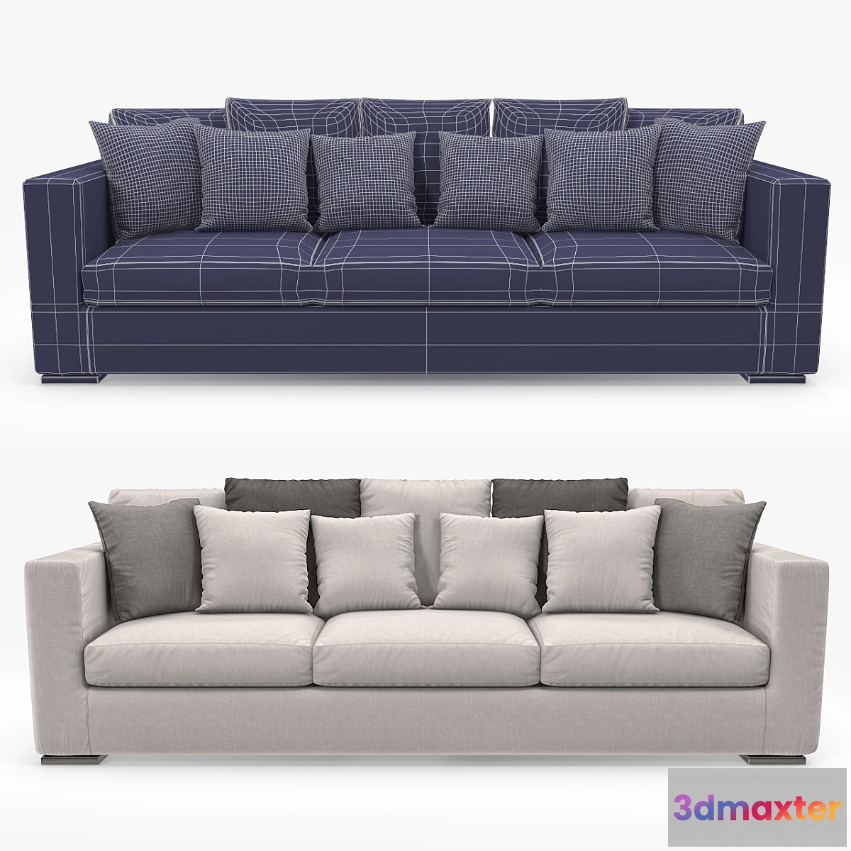 1292163 - Asnaghi Boston Maxi Sofa 3D Max
