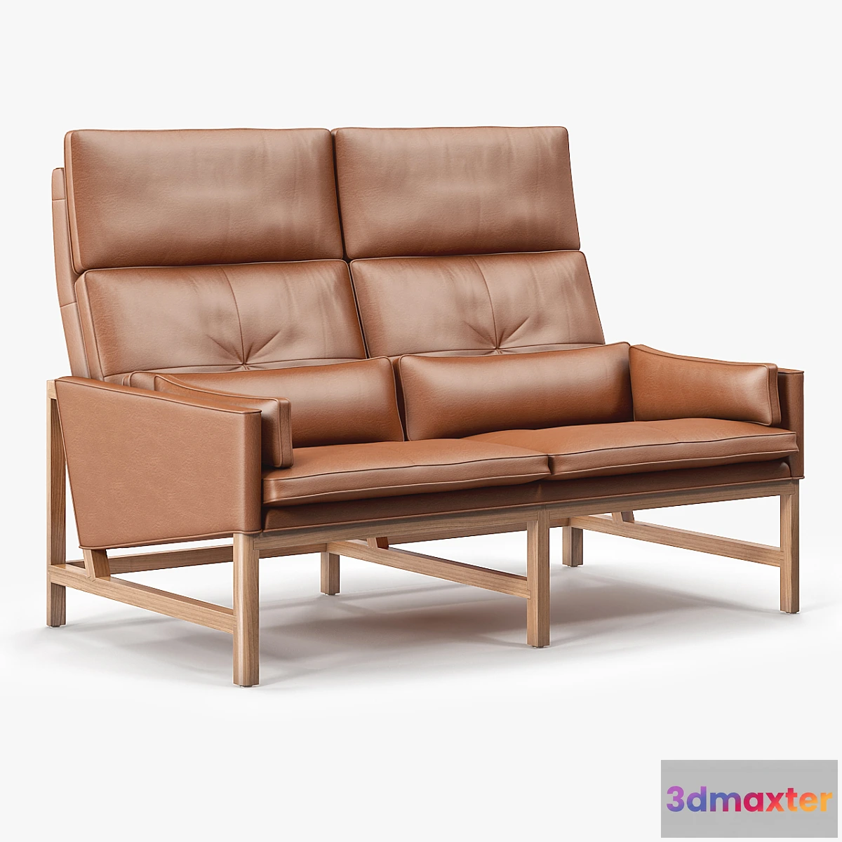 1292778 - BassamFellows High Back Settee 3D Max