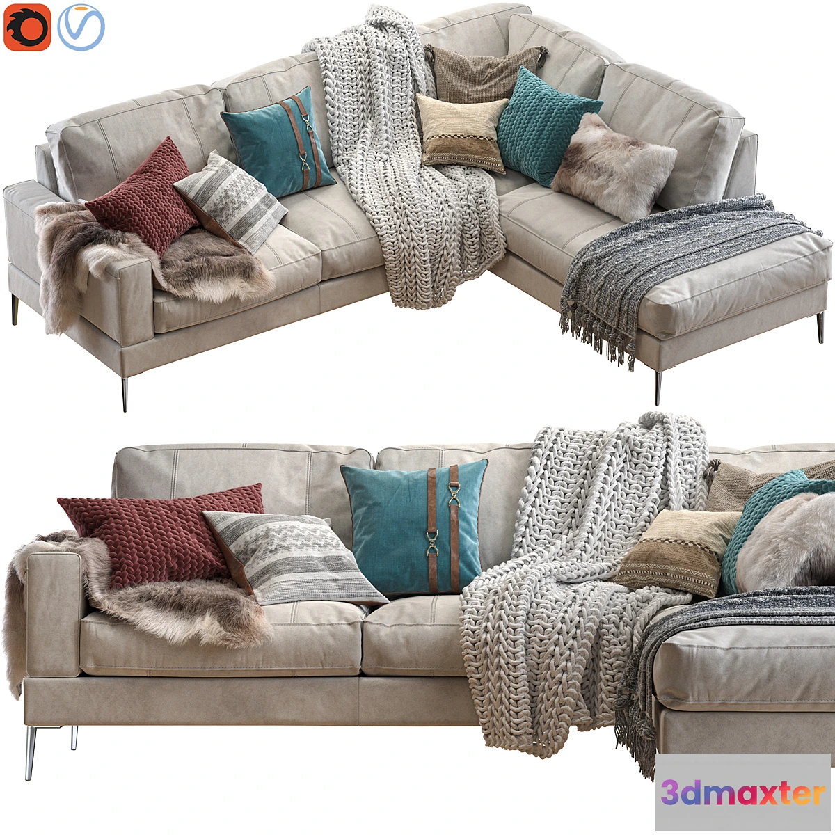 1293854 - Capri sectional sofa 3D Max