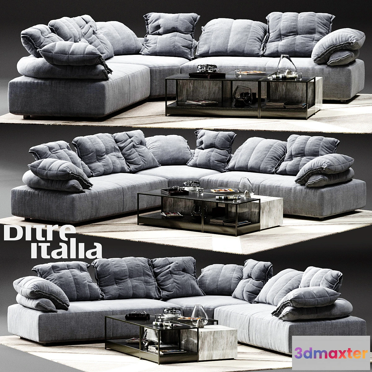 1293882 - Ditre Italia Flick-Flack Corner Sofa 3D Max