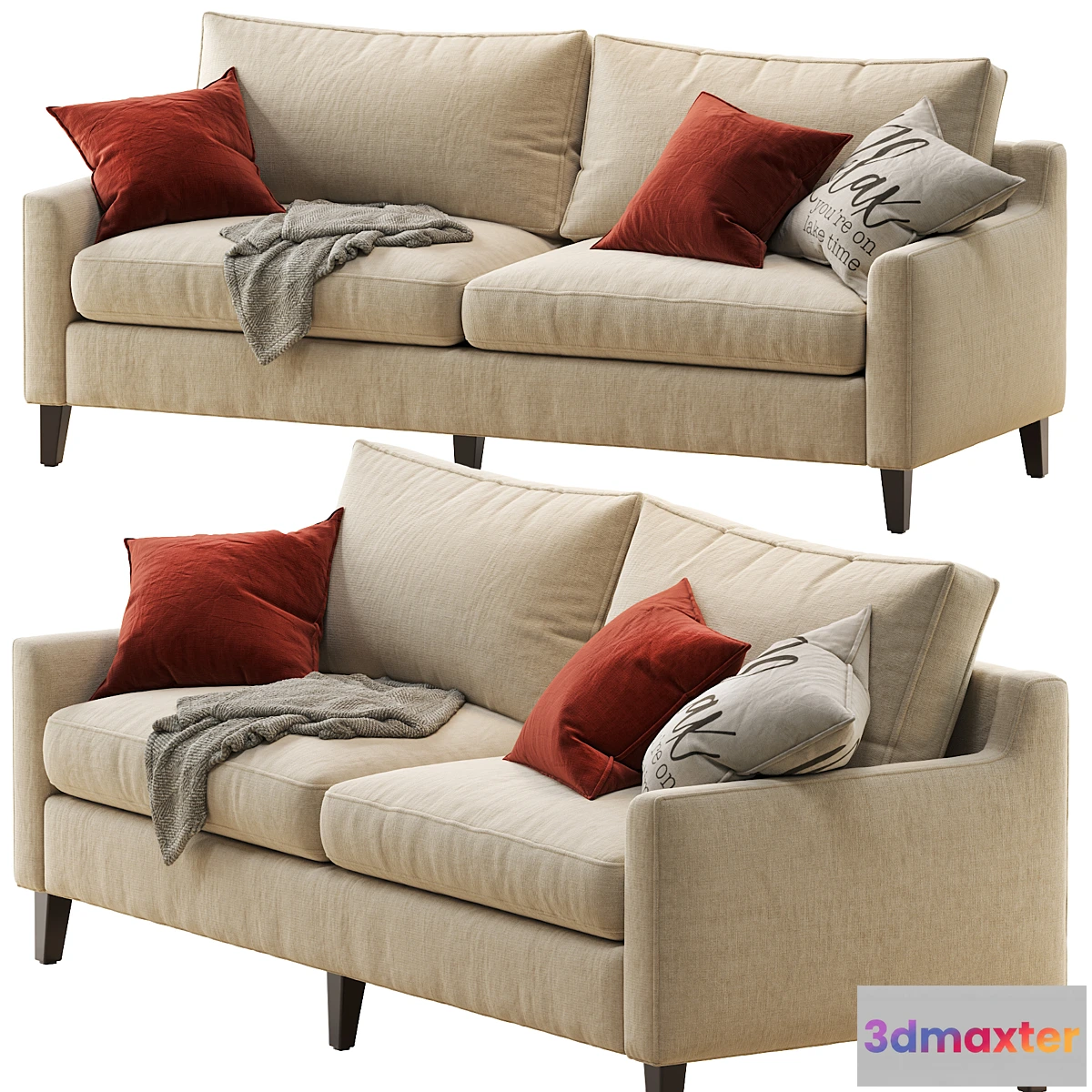 1294262 - Beverly upholstered sofa 3D Max