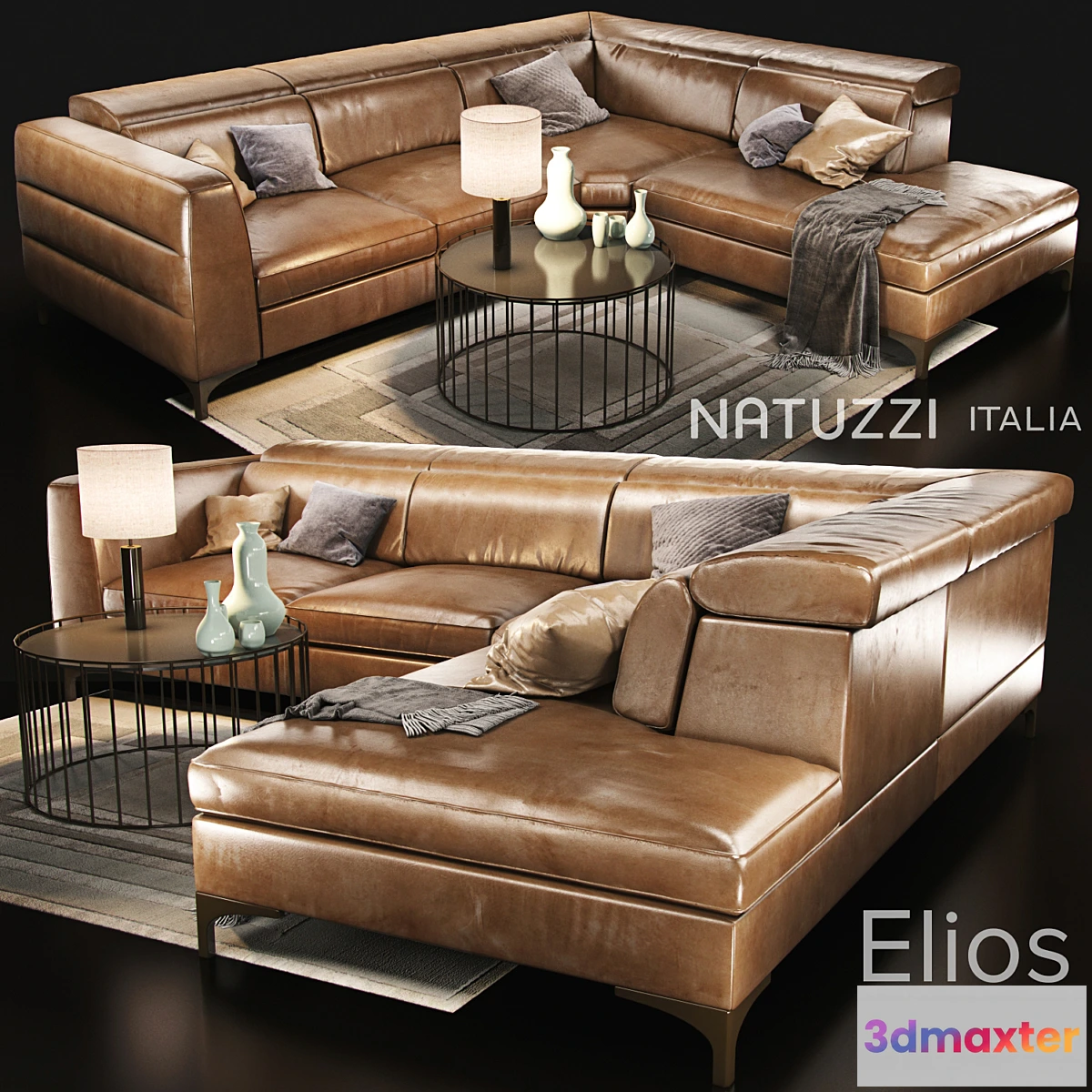 1295684 - Sofa natuzzi Elios 2979 main 3D Max