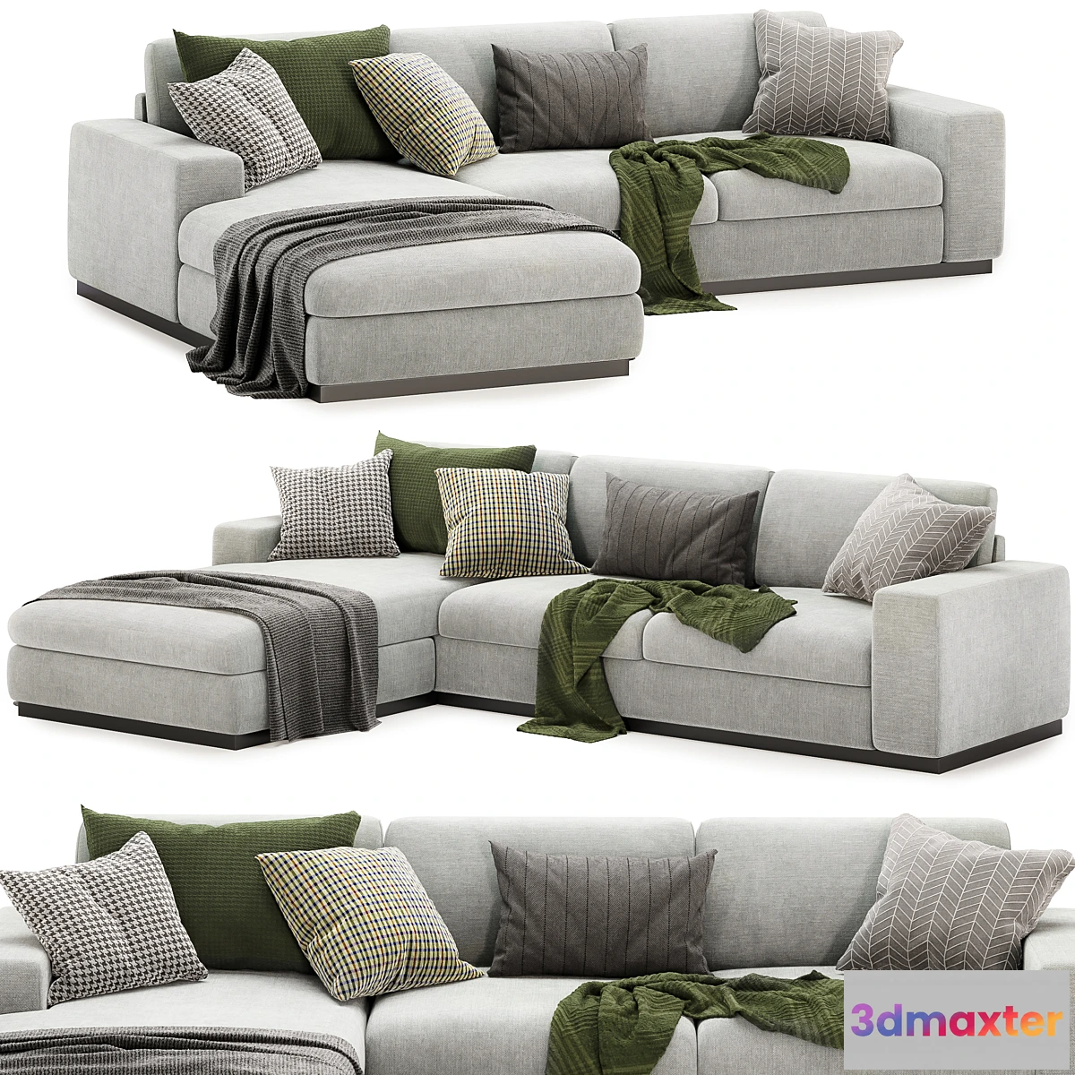 1296445 - sepia corner sofa - No.2 3D Max