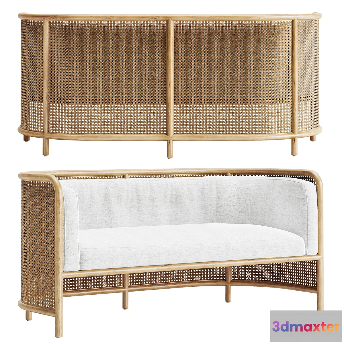 1296913 - Rattan sofa 3D Max