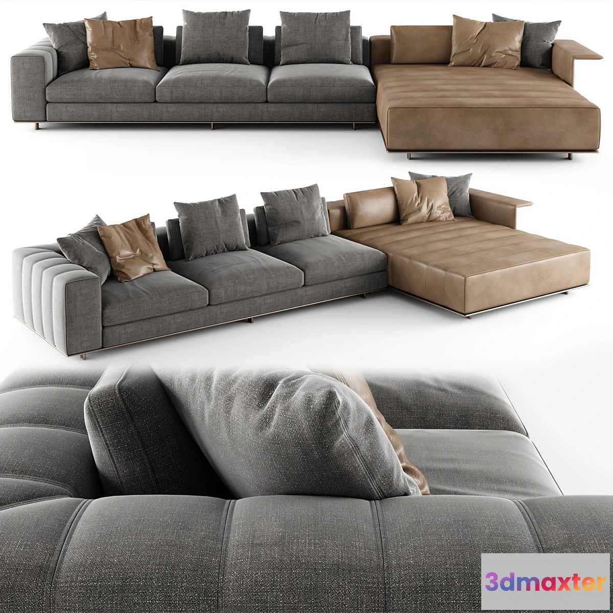 1297049 - Minotti Freeman Sofa 05 3D Max