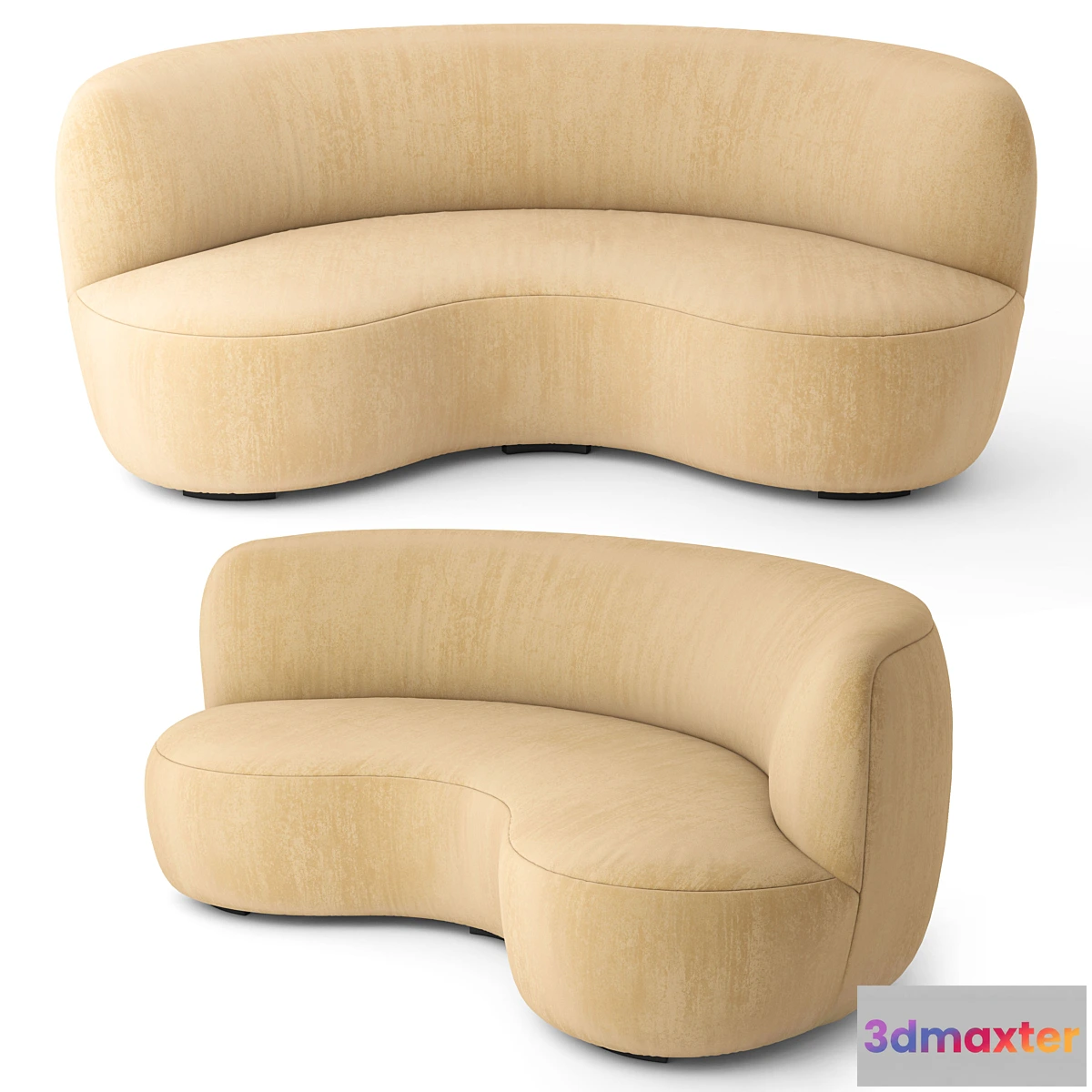 1297198 - Pierre Augustin Rose 190 Sofa 3D Max