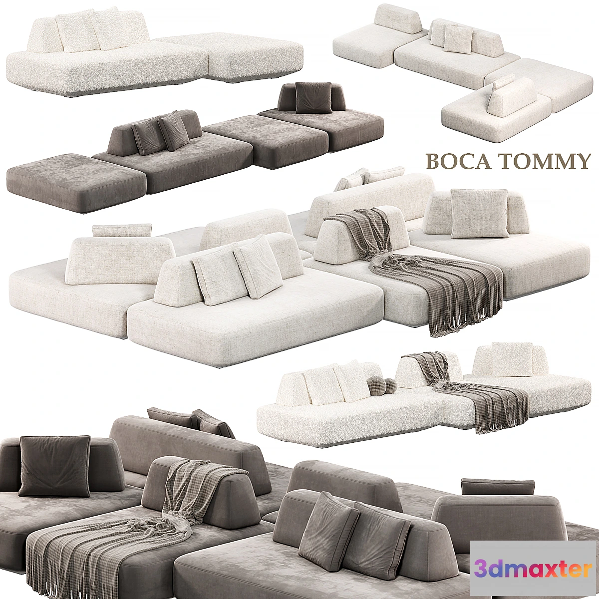 1298329 - BOCA TOMMY Modular sofa BOCA TOMMY 3D Max