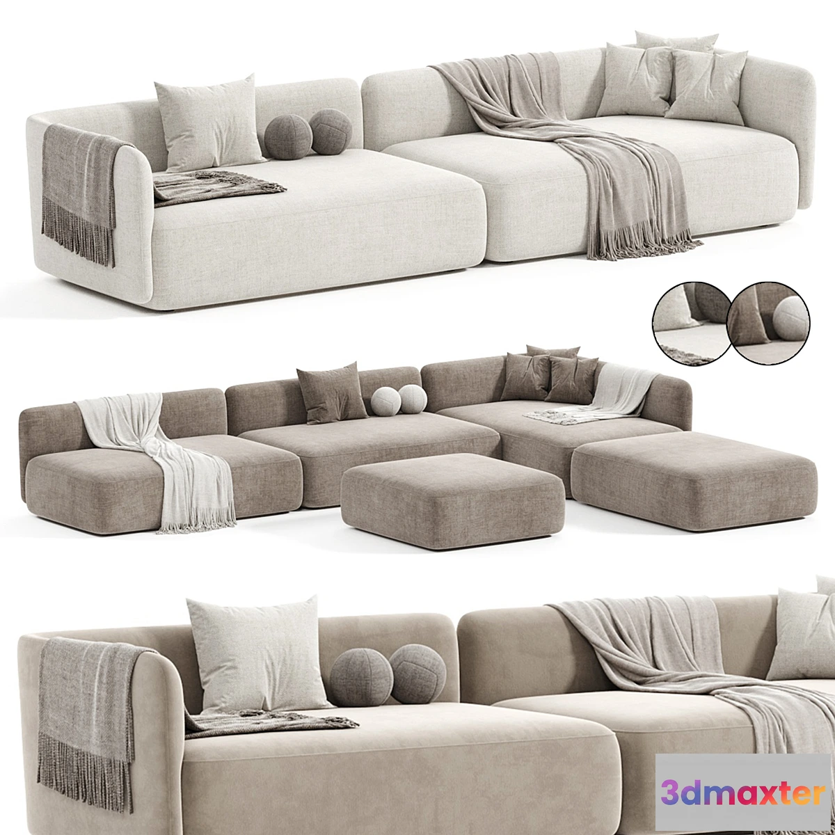 1298449 - COZY sofa - No.2 3D Max