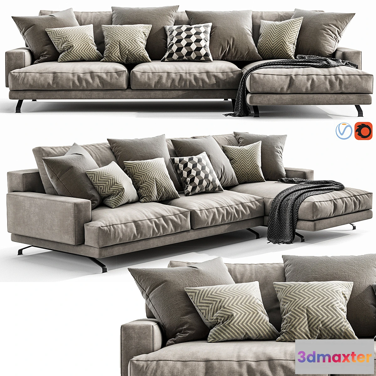 1299867 - Lemamobili Mustique Chaise Lounge 3D Max