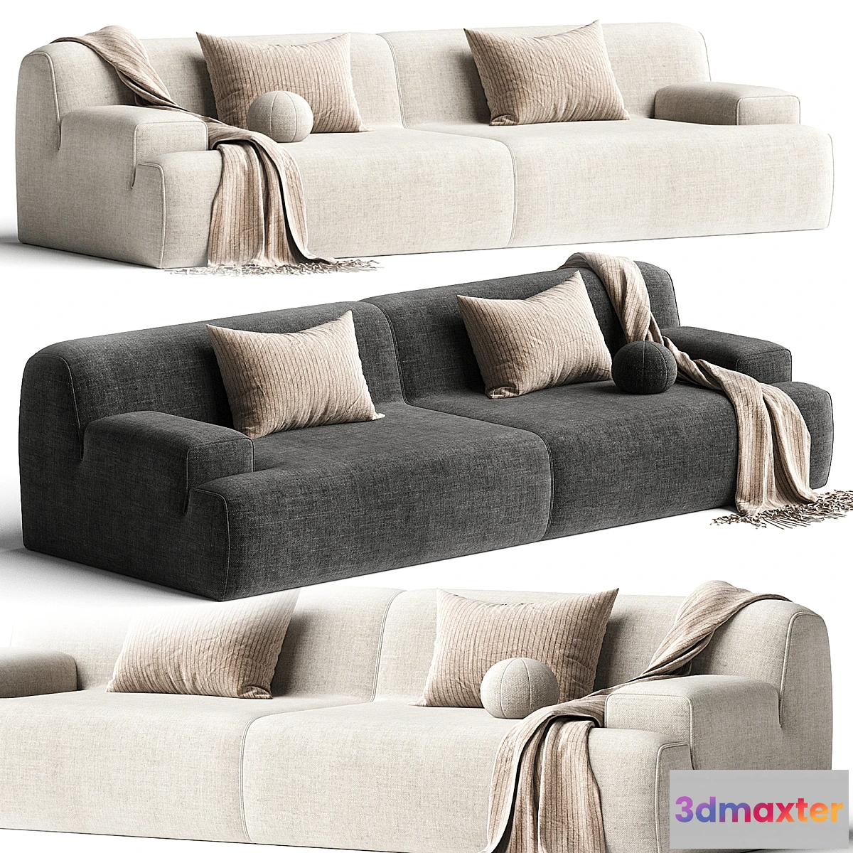 1301009 - Meridiani NORTON SOFA - No.2 3D Max