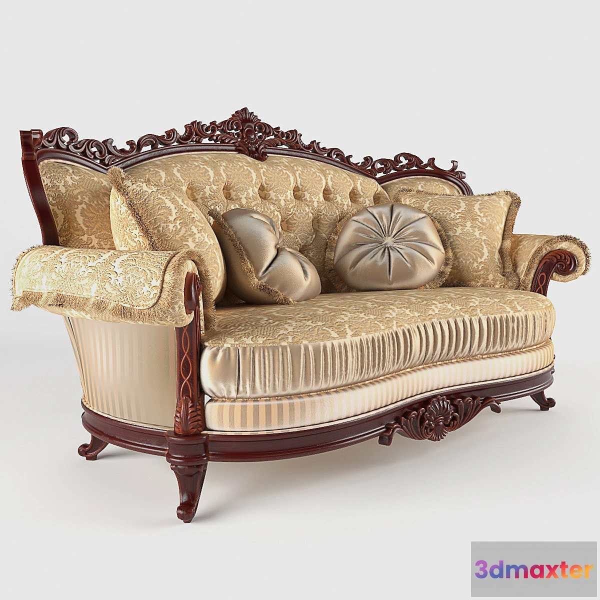 1301476 - Double sofa Milord Gold 3D Max