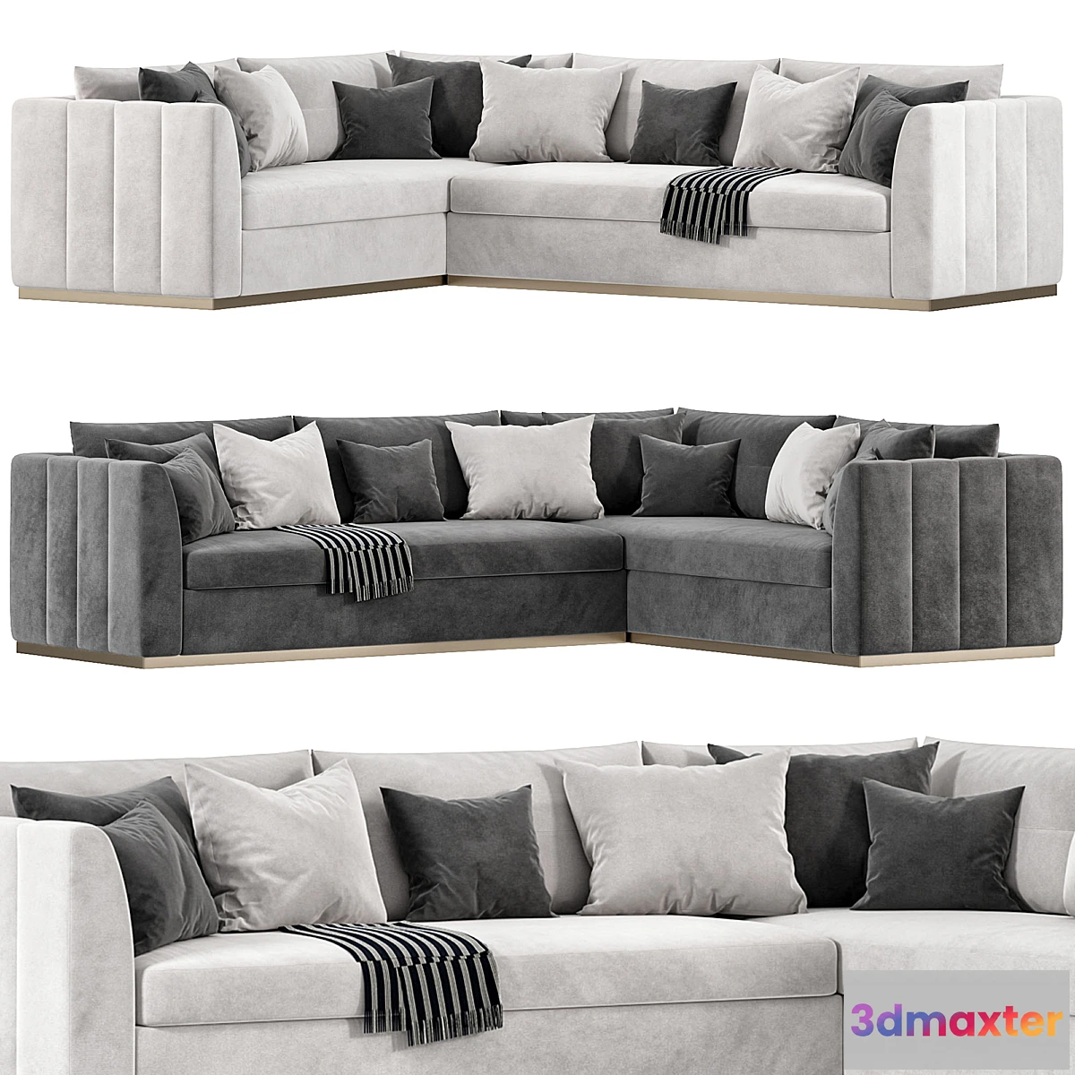 1301494 - Paris Corner Sofa By Horchow - No.2 3D Max