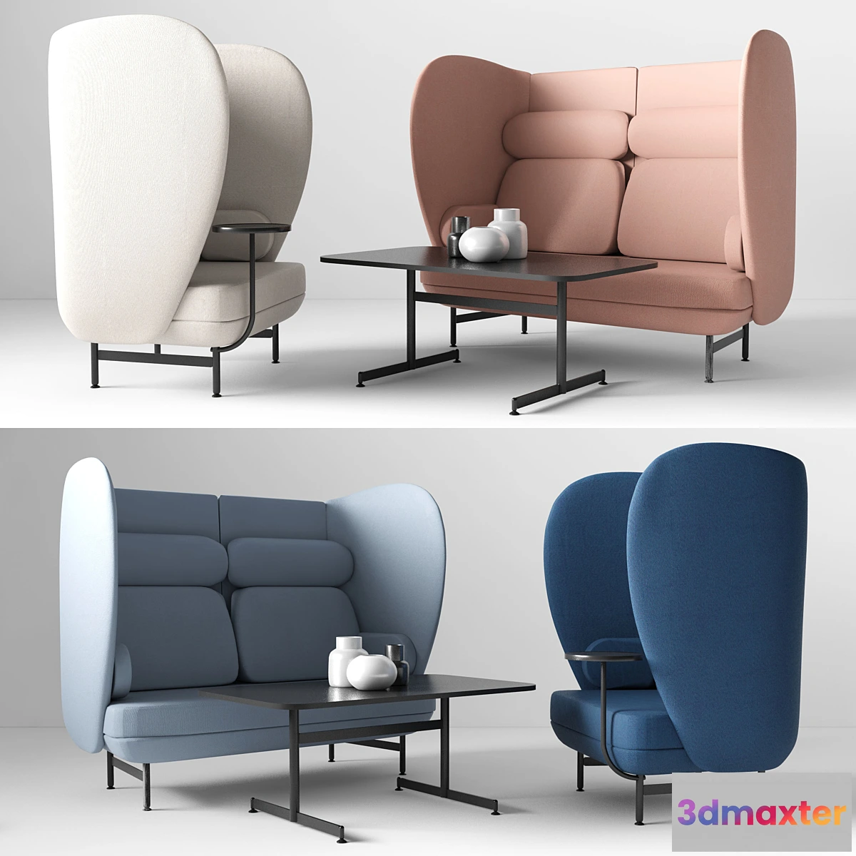 1302137 - Fritz hansen plenum sofas 3D Max