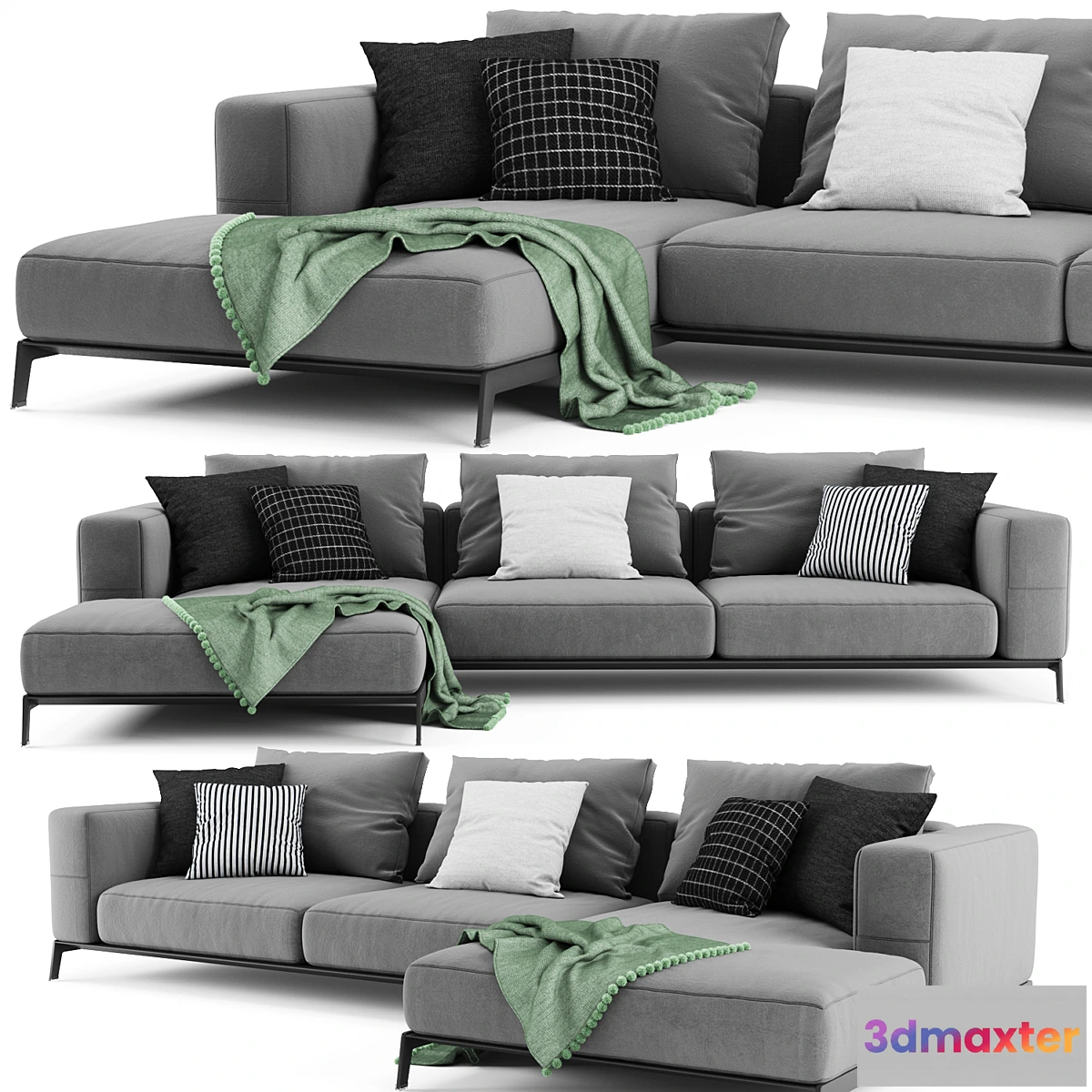 1302308 - Flexform Ettore Sofa 2 3D Max